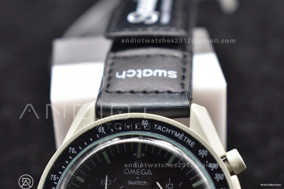 Swatch Omega Nylon The Bioceramic Moon Quartz 1184 to on x Vibrant Moonwatch Mission Strap 0519
